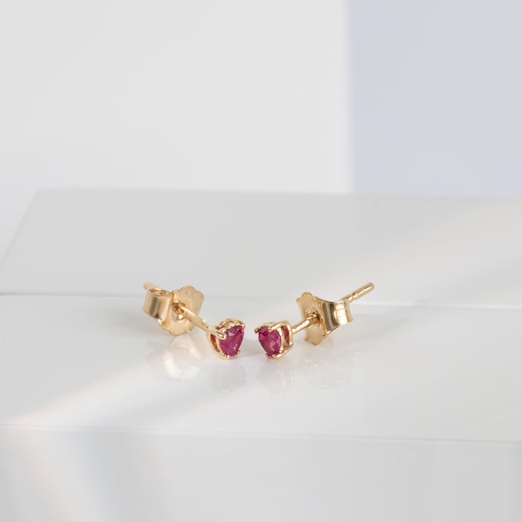 Schmuckset mit Rubinherzen Millicent 124554