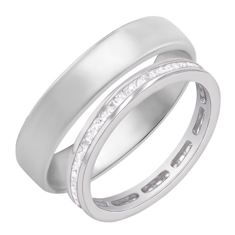 Eternity-Ring mit Lab Grown Diamanten und Ring im Komfort-Stil Mirica 111141