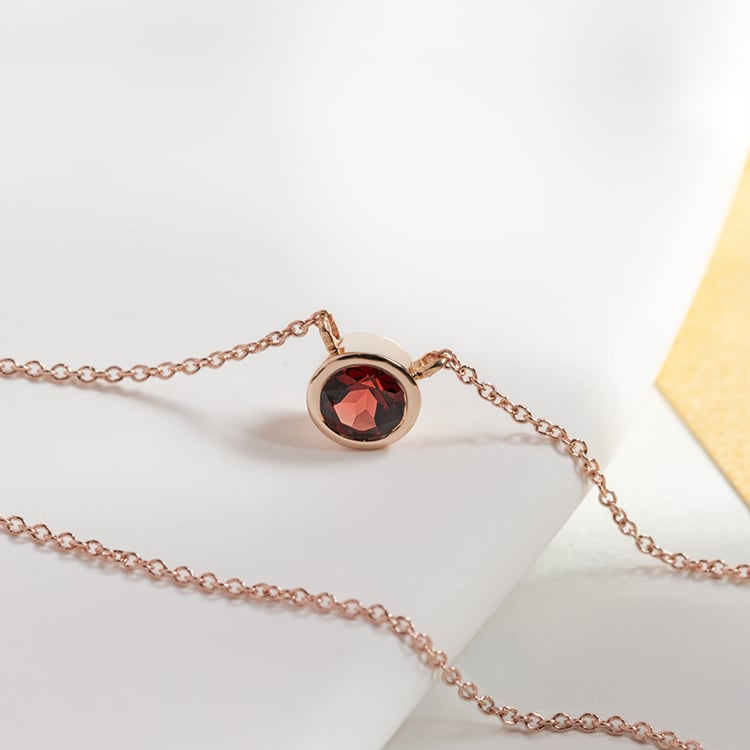 Halskette mit Granat Jonie 149222