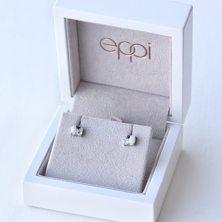 Goldene Clusterohrringe im minimalistischen Stil Leatrice 74783