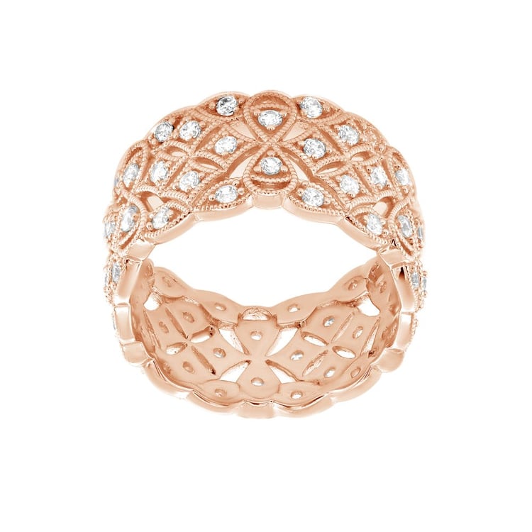 Moderner Silberring mit Diamanten Bernt 163202