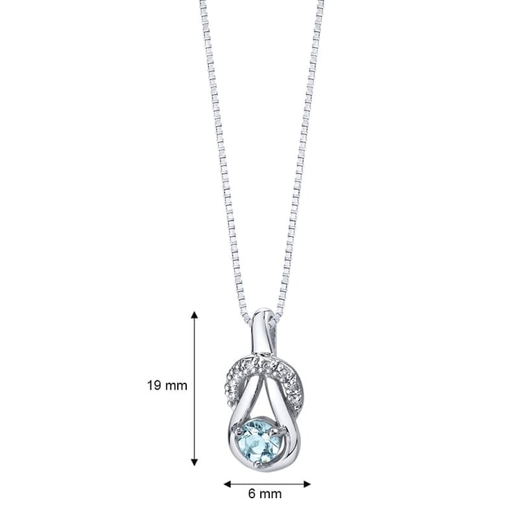 Silberanhänger mit Aquamarin 21725