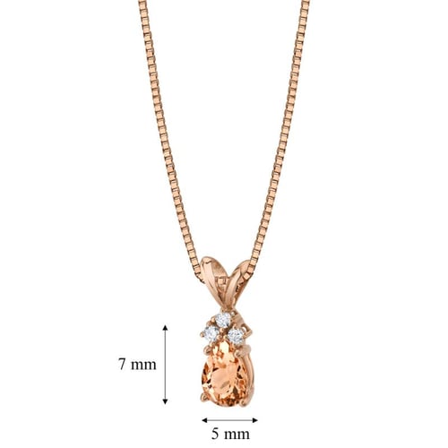Morganittränen in goldenes Schmuckset mit Diamanten Rainija