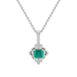 Königlicher Anhänger mit Diamanten und Smaragd Kolour