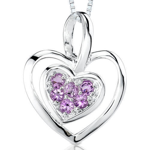 Silberne Halskette voller Amethysten Kleoma