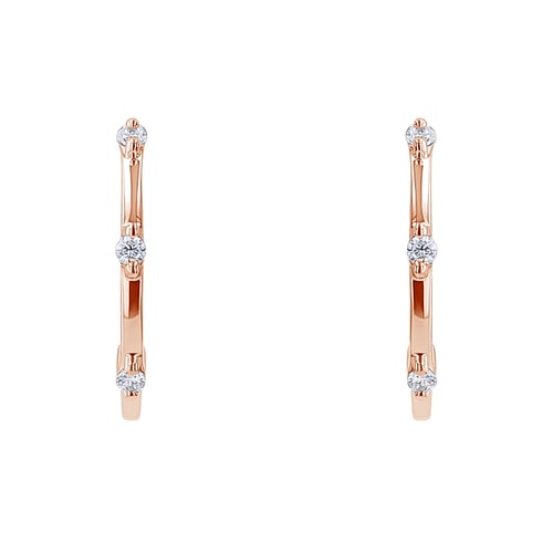 Runde Ohrringe mit Lab Grown Diamanten Ramila