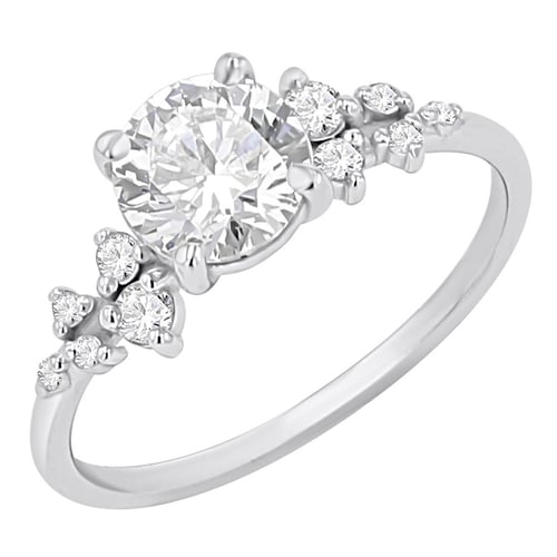 Verlobungsring mit Buchstaben und Diamanten Olha
