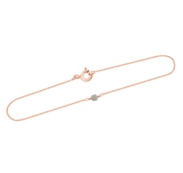 Goldenes Armband mit kubischem Diamant Memore
