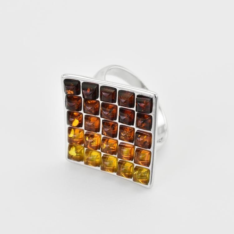 Ring mit Bernsteinen 34760