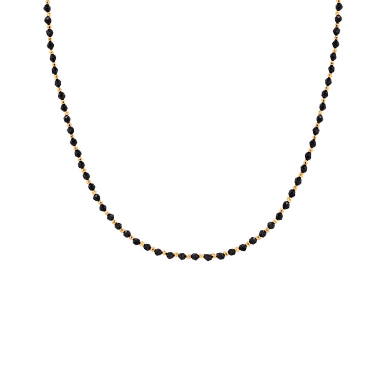 Vergoldete Kette aus Silber mit Spinell-Perlen Molly