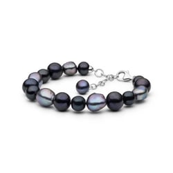 Armband mit dunklen Perlen Kiwa