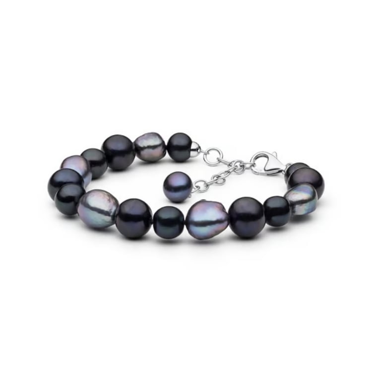Armband mit dunklen Perlen Kiwa