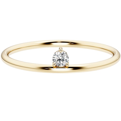Minimalistischer Ring mit einem Lab Grown Diamant Lyric