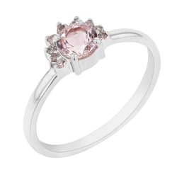 Minimalistischer Ring aus Gold mit Morganit Sonnie