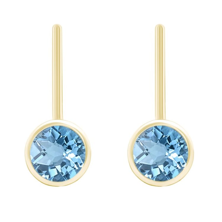 Goldene Topasohrringe 43571