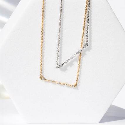 Minimalistische Halskette mit Lab Grown Diamanten Isaac