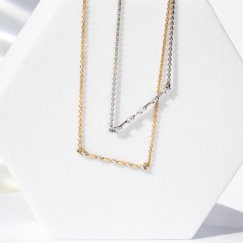 Minimalistische Halskette mit Lab Grown Diamanten Isaac