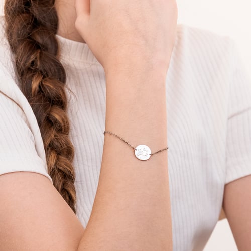 Goldenes Armband Der Kleine Prinz mit Fuchs und Gravur