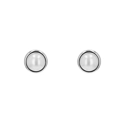 Silberne Ohrstecker mit Perlen Sophia