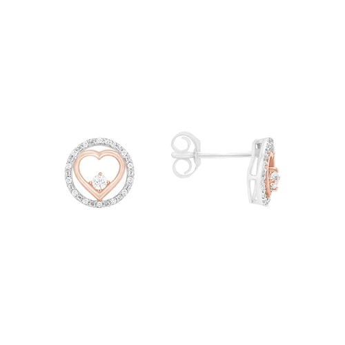 Romantische Ohrringe mit Diamanten Sofya
