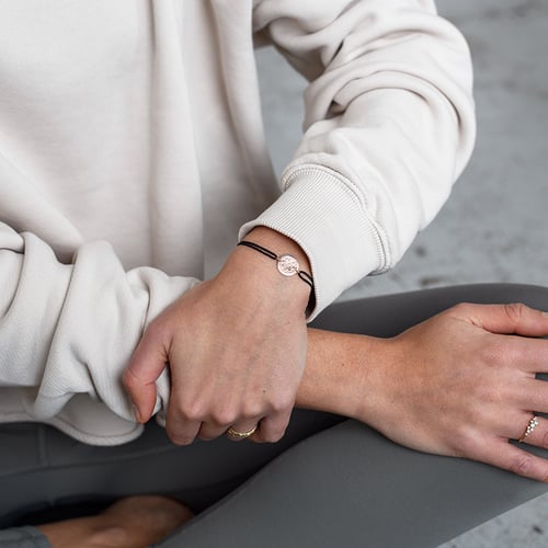 String Armband mit dem Yoga Symbol Mandala