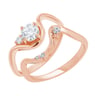 Elegantes Verlobungs-Set aus Ringen mit Lab Grown Diamanten 