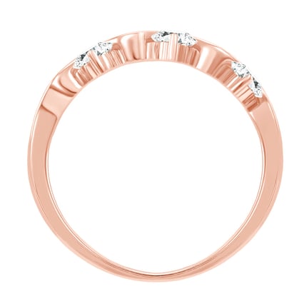 Ring aus Gold mit sechs Diamanten Adidio