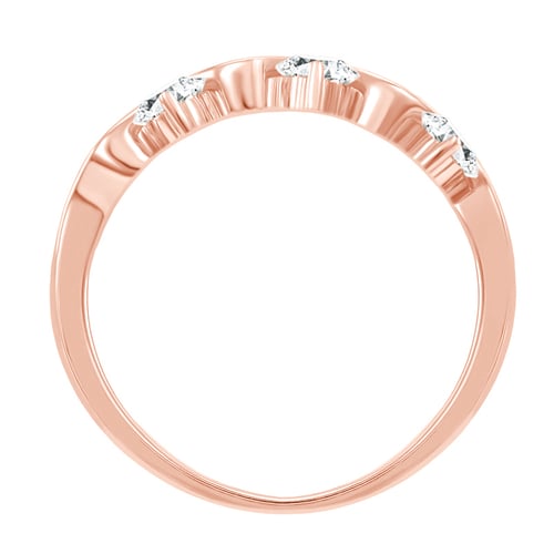 Ring aus Gold mit sechs Diamanten Adidio