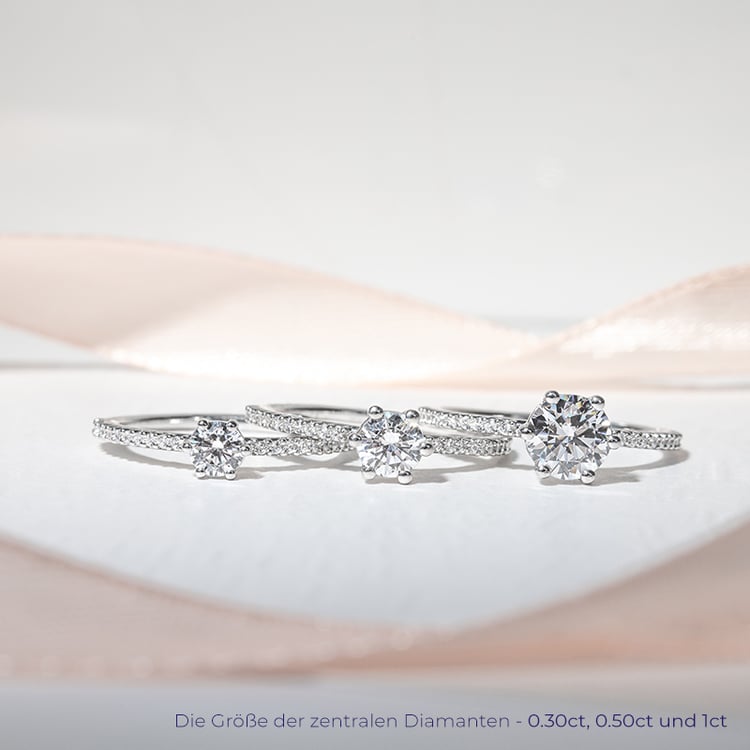 Verlobungsring mit Lab Grown Diamanten Cynthia 128122