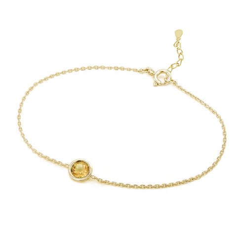Silbernes Armband mit Citrin Arleth