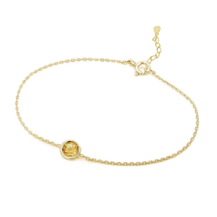 Silbernes Armband mit Citrin Arleth 104932