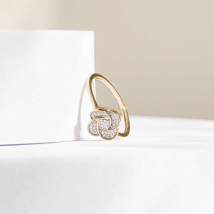 Diamantring in Blumenform Tansy 142360