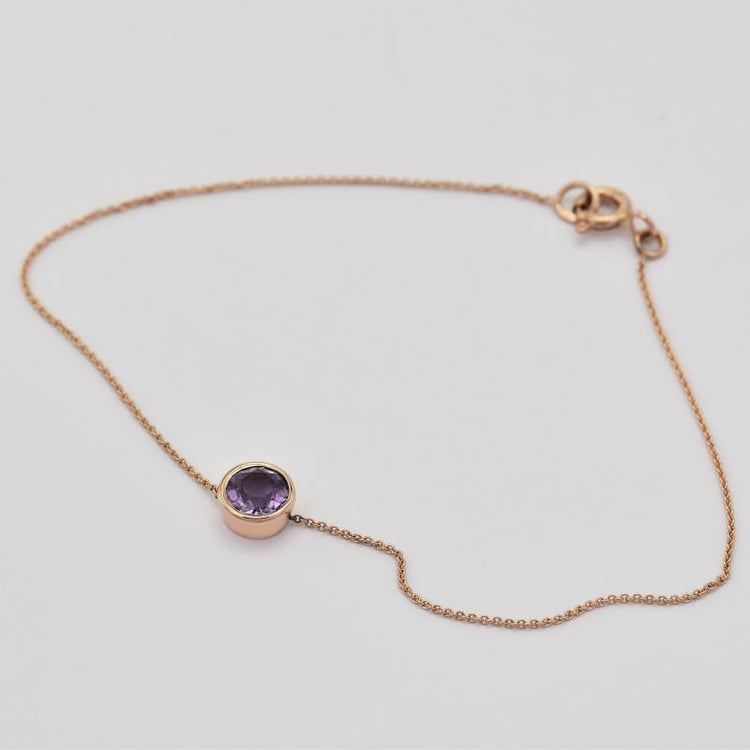 Goldarmband mit Amethyst Arleth 28233