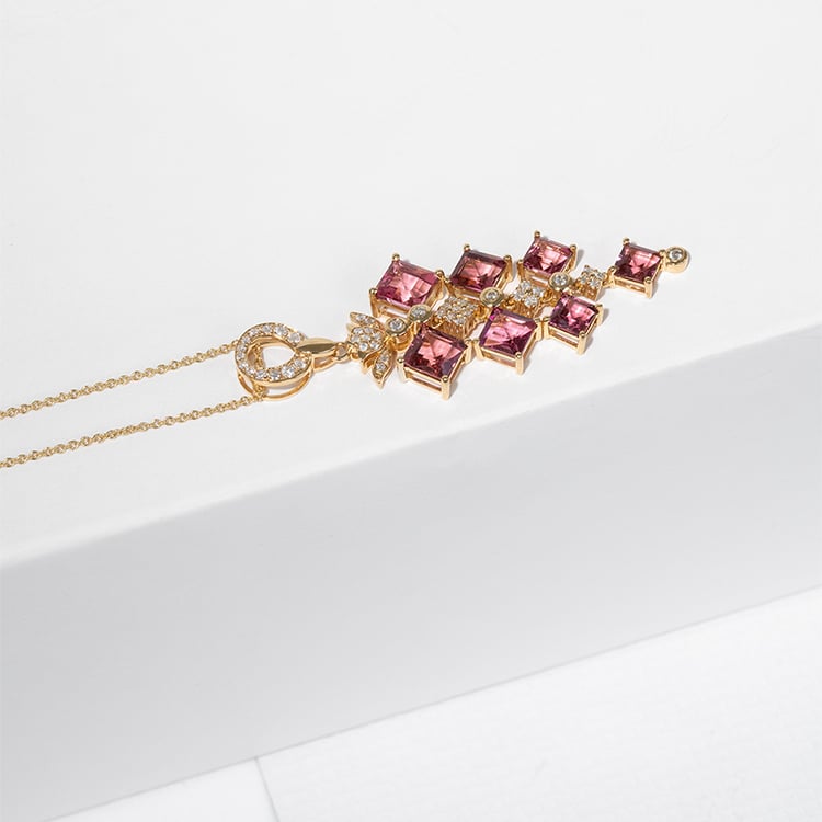 Anhänger voller Turmaline und Diamanten Dalisa 124851