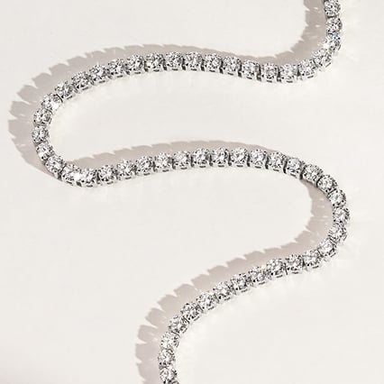 Goldenes Tennisarmband mit Lab Grown Diamanten Shimayra