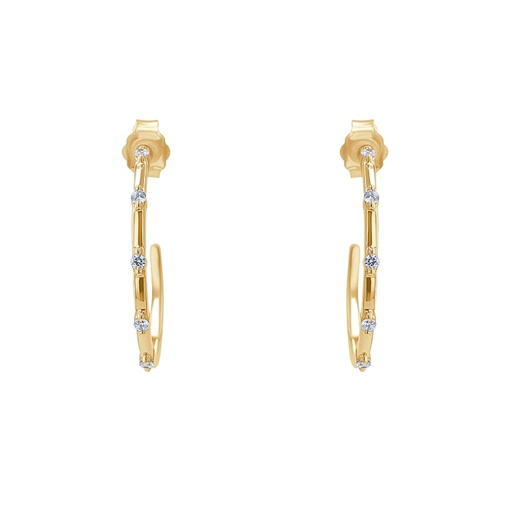 Runde Ohrringe mit Diamanten Garcia 134368