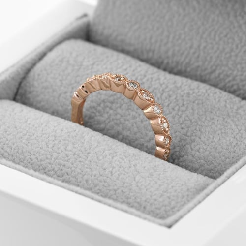 Eternity Ring mit Diamanten und Herrenring Paloma