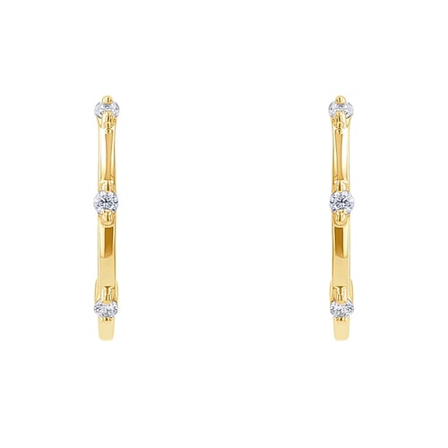 Runde Ohrringe mit Lab Grown Diamanten Ramila
