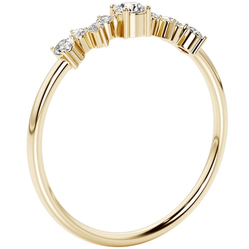 Cluster Ring mit funkelnden Lab Grown Diamanten Percy