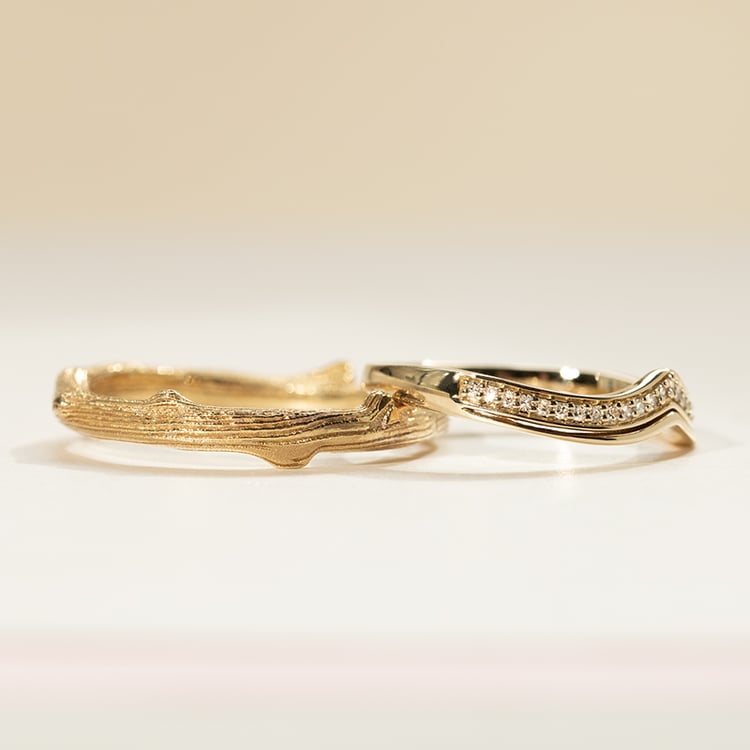 Eheringe in Form eines Zweigleins Valleia 138221