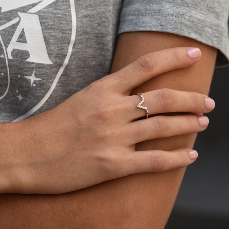 Goldener Diamantring 47629