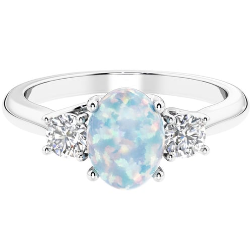 Verlobungsring mit Opal und Diamanten Brink