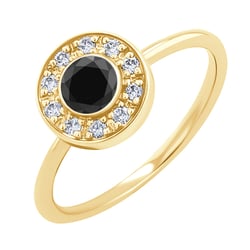 Verlobungsring mit schwarzem Diamant Fernanda