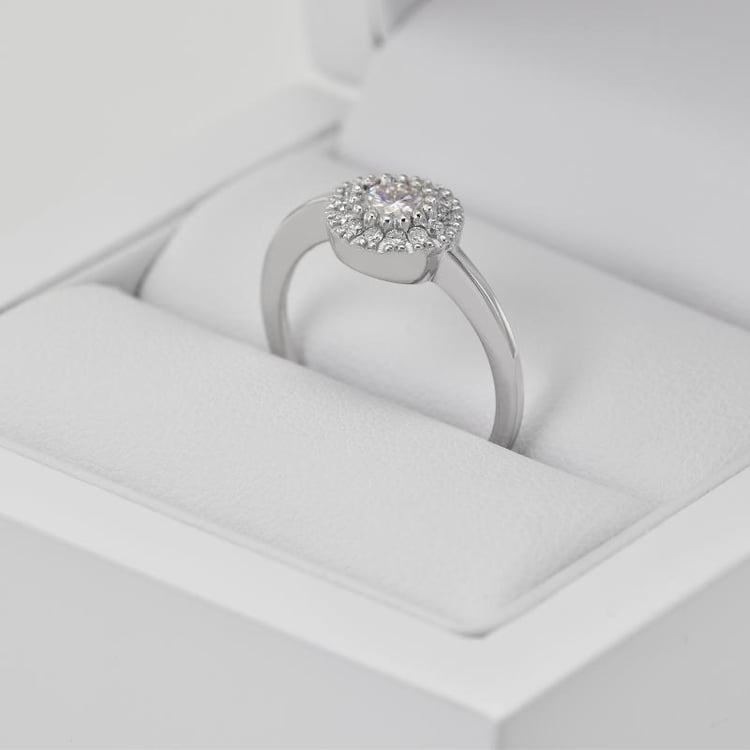 Ring Halo mit Diamanten 17265