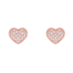 Diamantohrringe in Herzfrom Sie