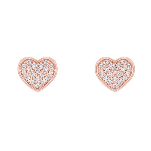 Diamantohrringe in Herzfrom Sie