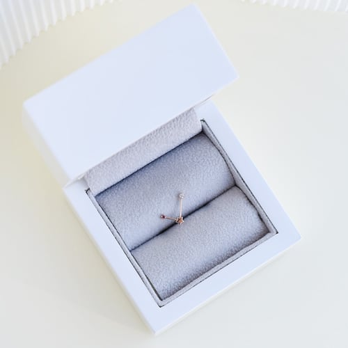 Ohrring mit Sternzeichen Libra
