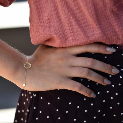 Modernes Goldarmband mit Diamanten Virginia