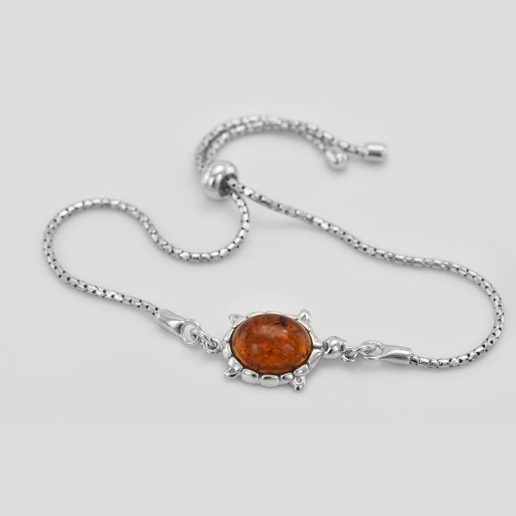 Armband aus Silber und Bernstein 32959