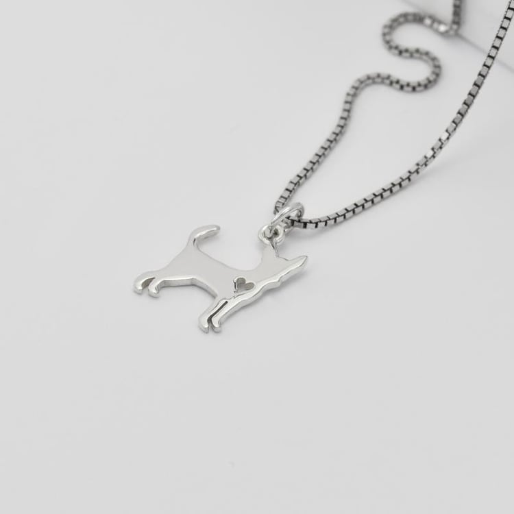 Hund aus Silber 30348